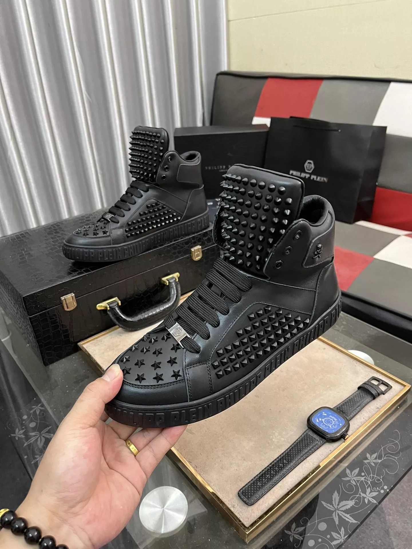 philipp plein pp high tops chaussures pour homme s_1274a67